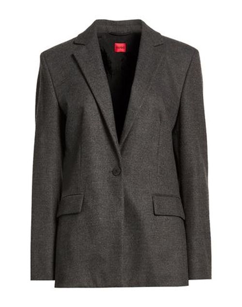 Woman Blazer Charcoal Size 8 Polyester, Viscose, Elastane