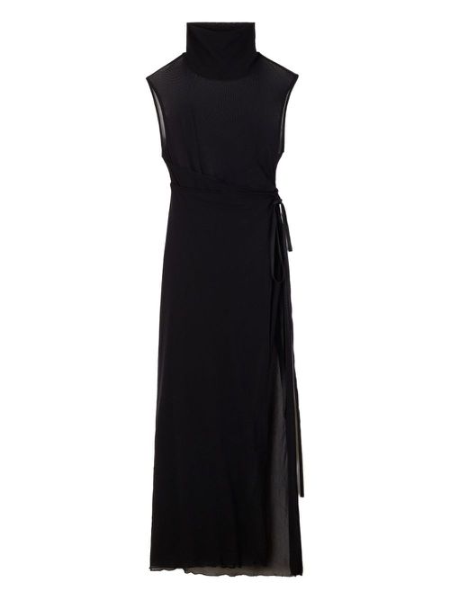 Sunnei high-neck maxi dress - Black