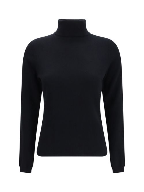 Cashmere Turtleneck Sweater — Black