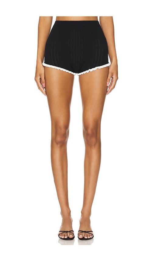 MAJORELLE Brielle Shorts in Black.  XL. Also in
