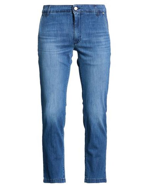 Man Jeans Blue Size 32 Cotton, Elastane