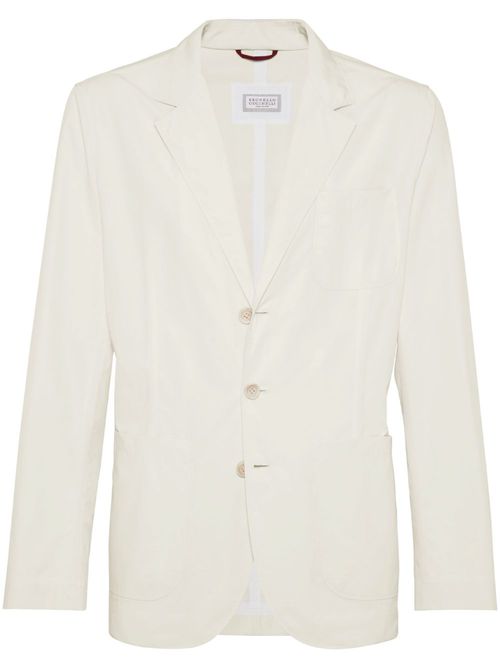 Single-breasted blazer - White