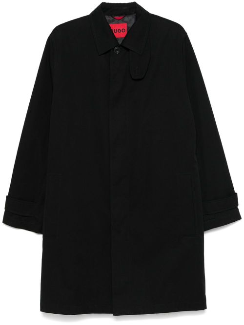 Single-breasted trench coat - Black