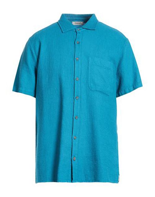 Man Shirt Azure Size S Cotton