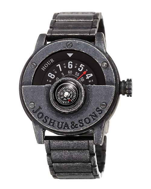 Joshua & Sons Men's Brass Watch