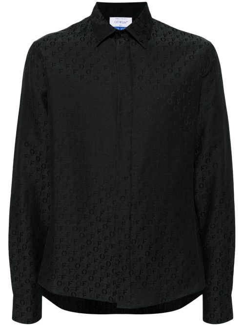 Silk-cotton shirt - Black
