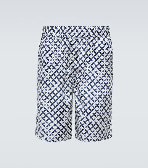 Palma printed silk-blend shorts