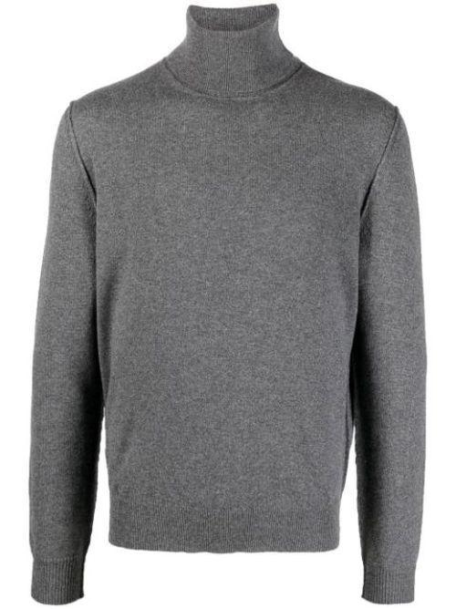 Roll-neck fine-knit jumper