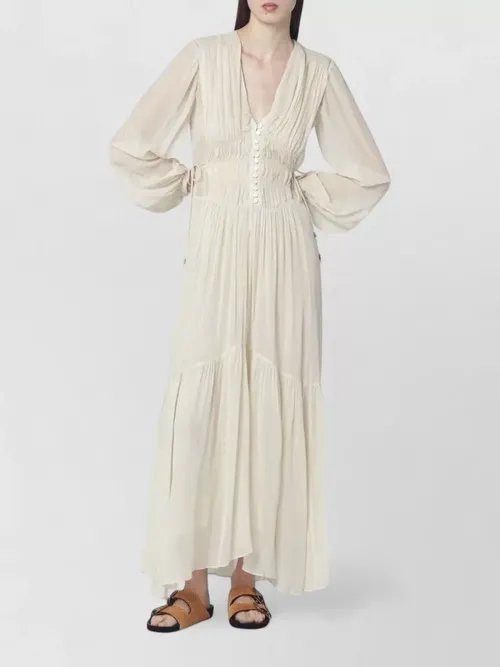 Isabel Marant Etoile - briane long dress flowing silhouette