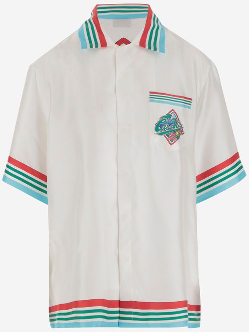 Silk Shirt With Graphic Print