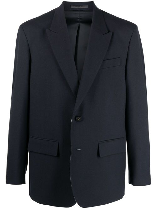 Single-breasted blazer jacket - Blue