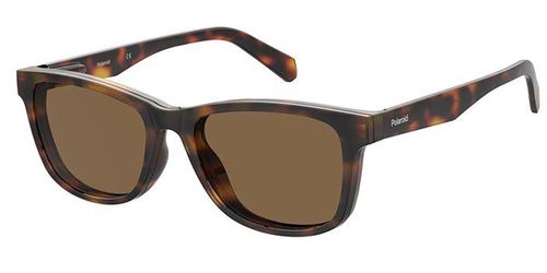 Polaroid PLD 0030/R/C Readers with Clip-On 086/HE Men's Eyeglasses Tortoiseshell Size +1.00 - Blue Light Block Available