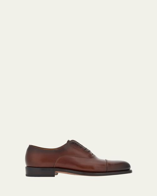 Men's Fabian Tramezza Cap-Toe Oxfords