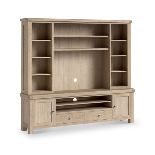 Portland Washed Oak TV & Media Storage Unit for Living Room | Roseland