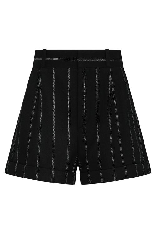 Kudebi Pinstripe Wool Shorts