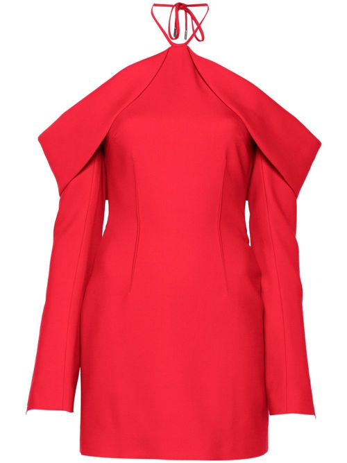 Off-shoulder mini dress - Red