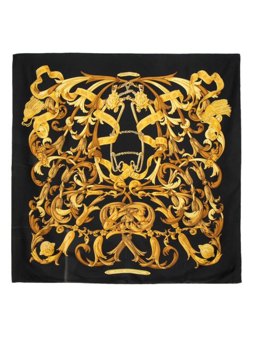 Le Mors a la Conetable silk scarf - Black