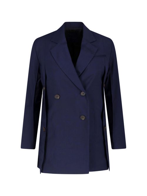 Double-Breasted Virgin Wool Blazer