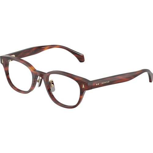 Moncler Unisex Moncler ME2021D 3034 Monturas ópticas Acetato Tortuga Transparente Redonda Norma