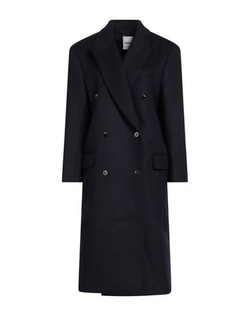 Woman Coat Midnight blue Size 6 Wool, Polyamide