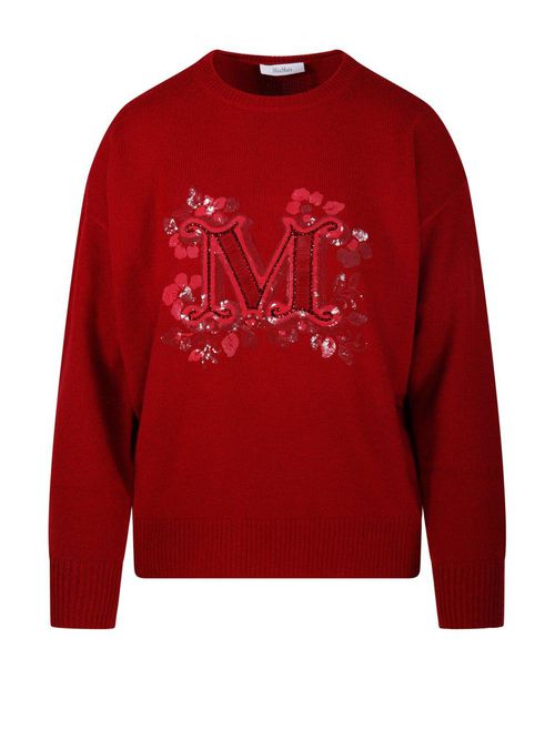 Logo Embellished Crewneck Jumper