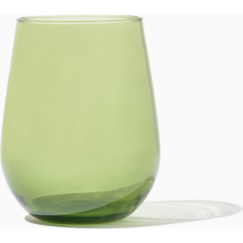 RESERVE Stemless Wine Color Series Tritan™ Copolyester Glass Moss | : 4 Pack | Style: Printed
