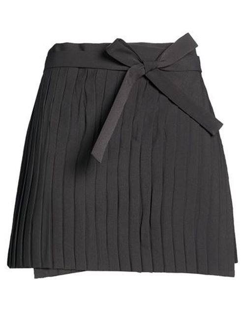 Woman Mini skirt Charcoal Size 10 Polyester