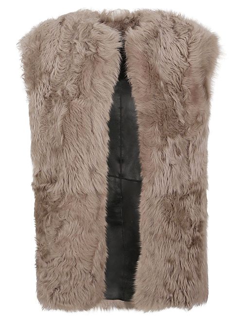 Enes Sleeveless Fur Coat