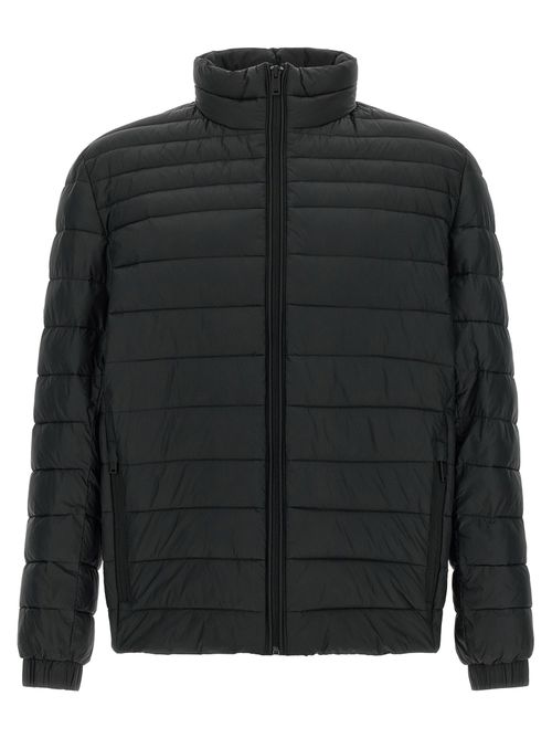 Quilted Down Down Jacket — Black