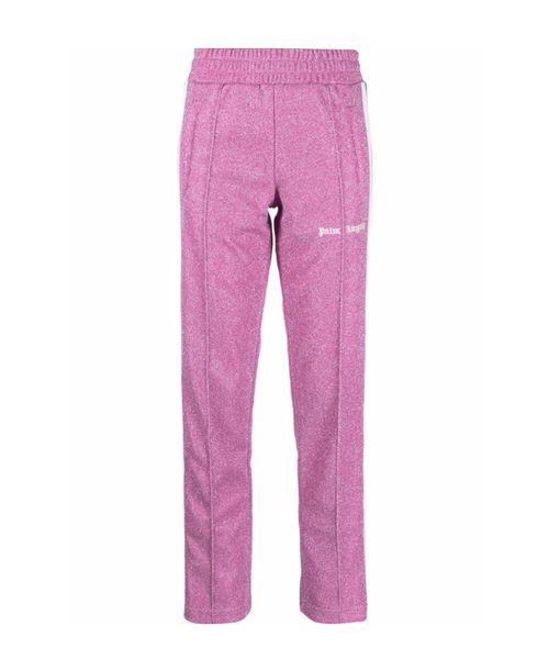 Glitter-effect track trousers