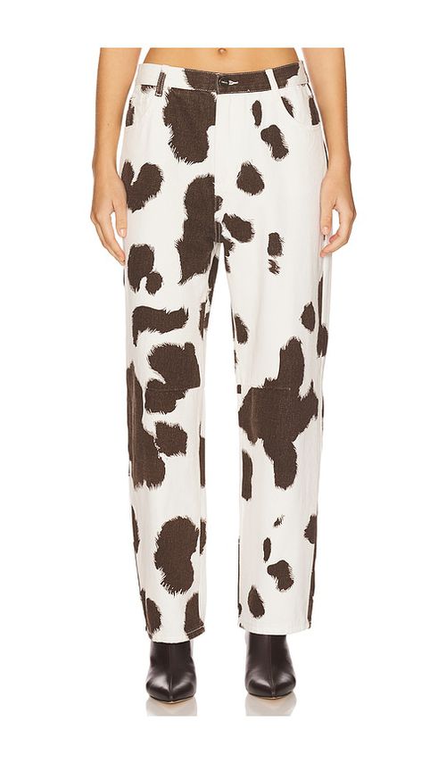 SNDYS Becks Cowhide Jean in White.  XS. Also in L, M, S