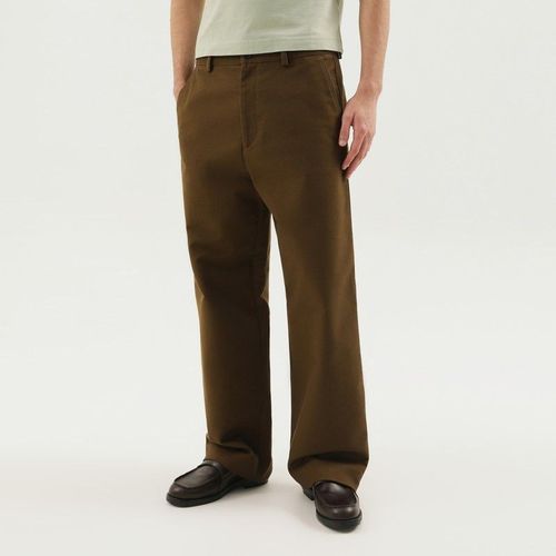 1989 Studio Olive Green Straight Leg Cotton Pant