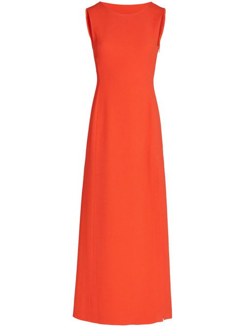 Crepe maxi dress - Red