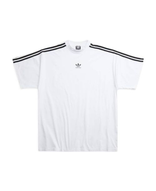 Men's Balenciaga / Adidas T-shirt Oversized in White