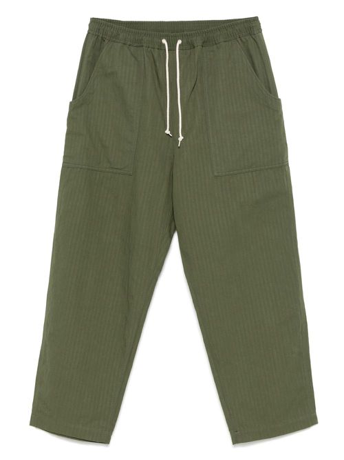 Comme des Garçons Homme herringbone trousers - Green