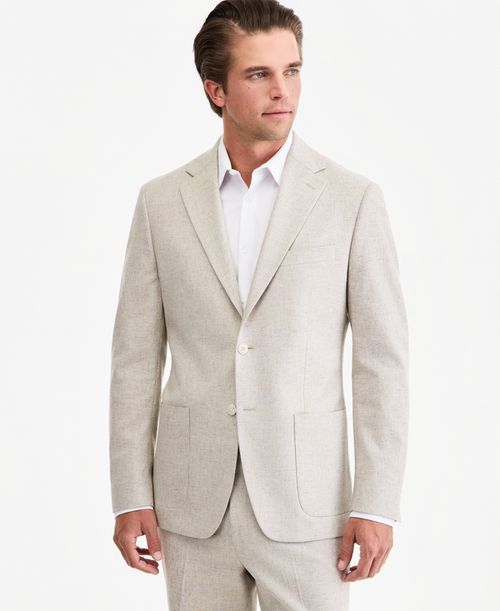 Men's Classic-Fit Tan Texture Suit Separate Jacket - Tan