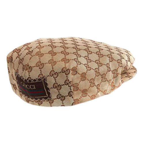 Original GG Canvas Flat Cap 'Beige Dark Brown'