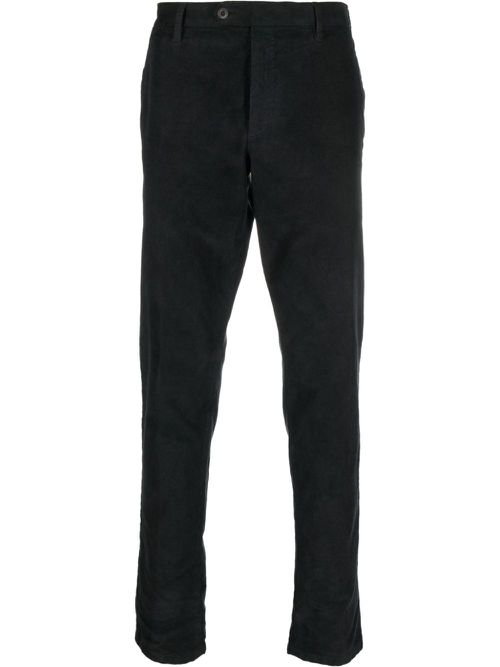 Corduroy straigh-leg trousers - Black