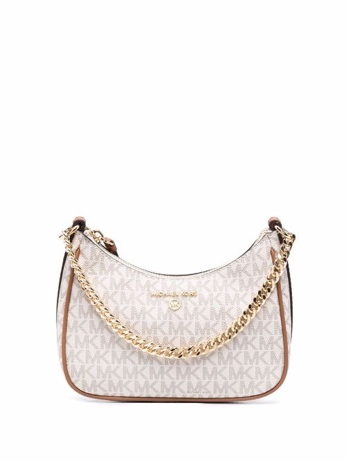 Small Jet Set Charm Logo shoulder bag - Neutrals