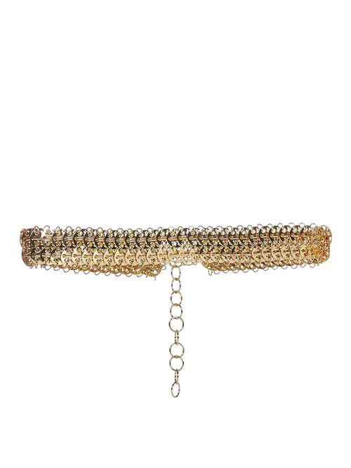 Gold-Toned Disc Belt