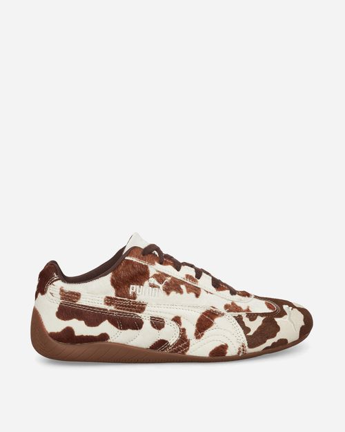 Women s Speedcat Cow Print Sneakers Chocolate Brown / Gu