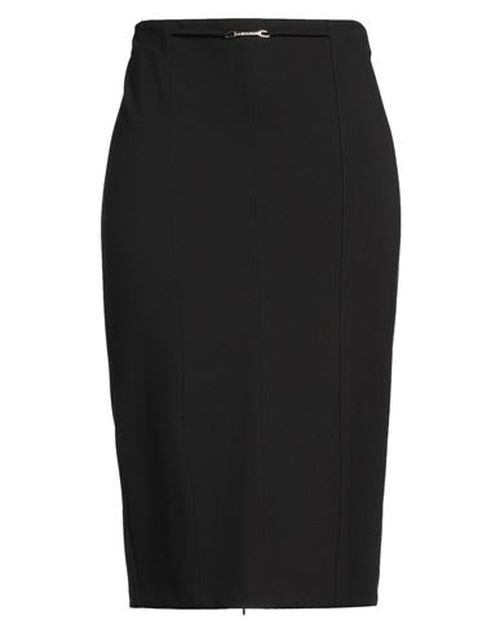 Woman Midi skirt Black Size 10 Viscose, Polyamide, Elastane