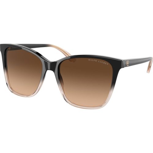 Ralph Lauren Woman Ralph Lauren RL8201 602274 Sunglasses Acetate Black Brown Pillow Normal Shaded