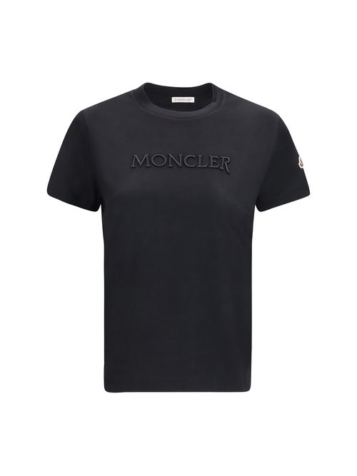 Logo-Embroidered Cotton T-Shirt — Black