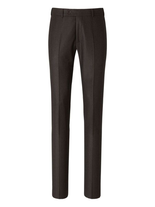 Jetted-pocket trousers - Brown