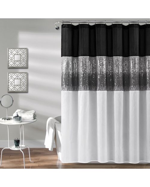 Lush Decor Fashion Night Sky Shower Curtain