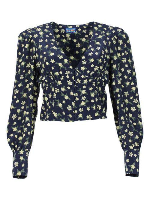 Roadhouse Blouse, Ditsy Floral Black
