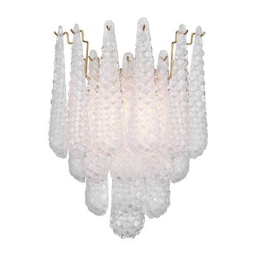 Aged Brass Wall Sconce from the Ollie Collection