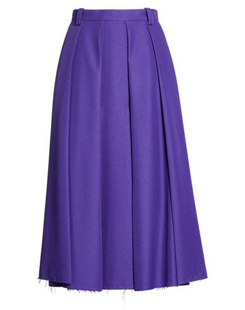 Woman Midi skirt Purple Size 2 Polyester
