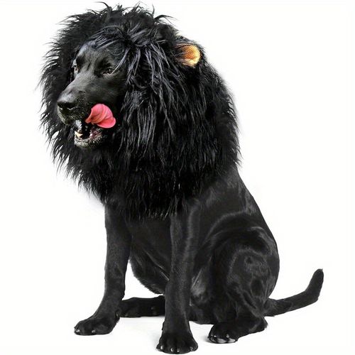 TEMU Pet Clothes Christmas Dog Costumes Lion Mane Wig For Large Dogs Fancy Dress Up